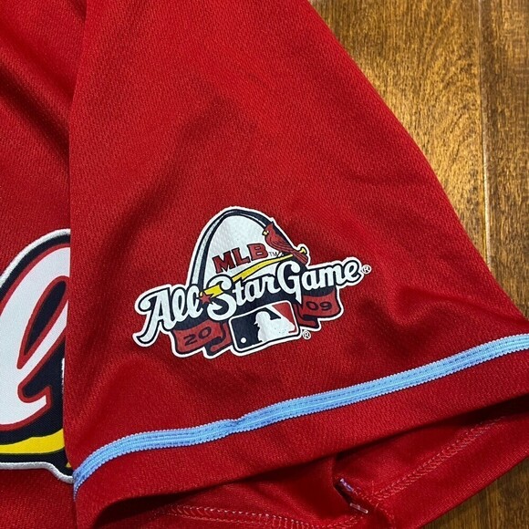 MLB St. Louis Cardinals All Star Game 2009 National League Red Jersey Men's XL - Picture 4 of 9